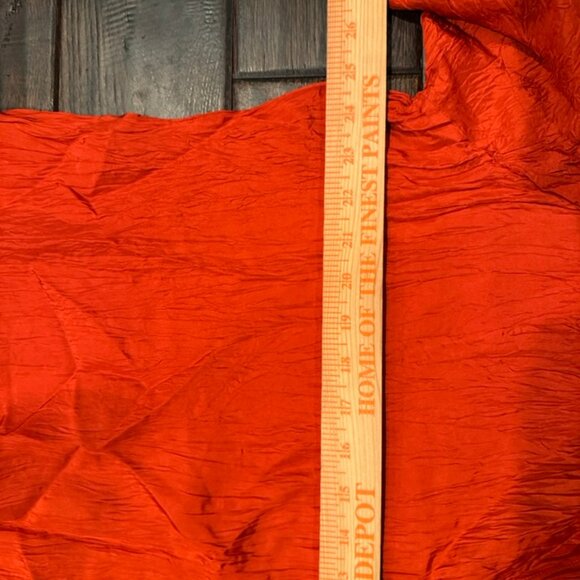 Lynn Ritchie Silk Crinkle Button-Up Blouse Paprika Size 1X NWT Holidays - Picture 5 of 7